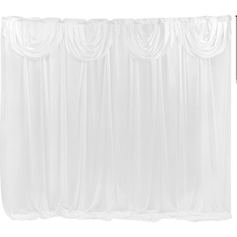Velo transparente, elegante decoración para el hogar, fondo versátil para eventos, mediano, blanco (1/2)