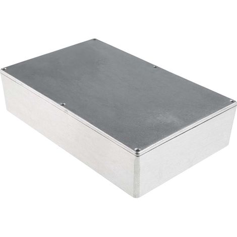 Boîtier RS PRO en Fonte d'aluminium, 275 x 175 x 65.5mm, Argent, Blindé ( Prix pour 1 ) (1/3)