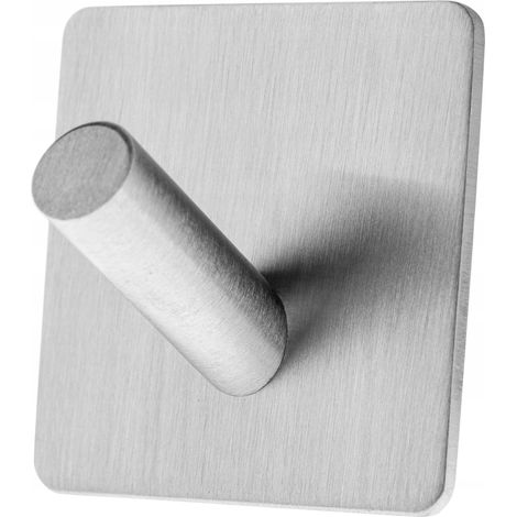 KADAX selbstklebende Haken, Wandhaken, Küchenhaken, einzeln, silber, Quadratisch