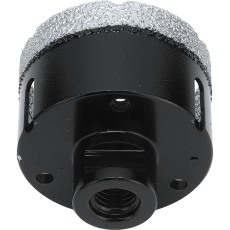 Foreuse diamant brasée sous vide pour perçage marbre granit M14 noir 65mm meule trou 60mm 1 pc (1/5)