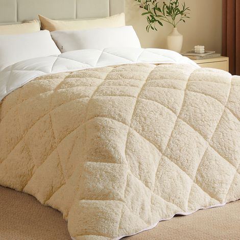 CASABEL Couette Hiver Ultra Chaude Sherpa 600g/m², 220x240cm,