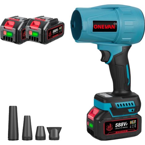 Souffleur Turbo Électrique, Haute Puissance, Design Sans Fil, 2Batterie 1EU Chargeur (1/2)