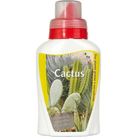 Flacone da 300 ml di Fertilizzante liquido concentrato per Cactus - Ideale per una crescita rapida 100% Bio con tappo dosatore (1/5)