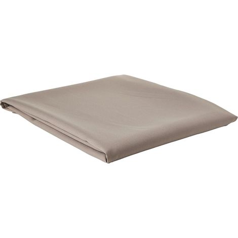 1 Nappe rectangle, Polyester, Anti-tâches, Waterproof, Moka, 140x300 cm, Salle à manger