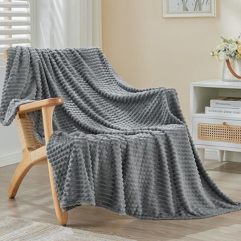 Kuscheldecke Fleecedecke 3DTouch Dunkelgrau 16-dunkelgrau 130 x 150cm (1/5)