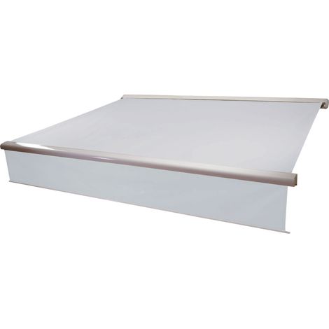 Elektrische Kassetten-Markise HHG-606, Vollkassette, 5x3m ausfahrbarer Volant Acryl Creme (1/5)
