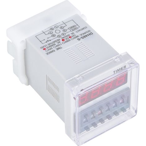 Minuterie de relais temporisé programmable 0,1S-99H 8 broches DH48s s (12V AC/DC)