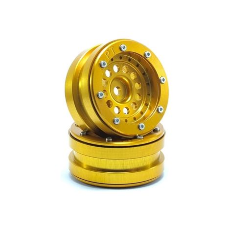 Beadlock Wheels PT-Bullet Gold/Gold 1.9