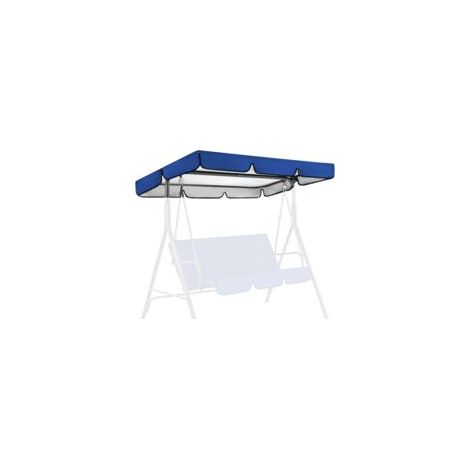 Applicable Toit de Rechange pour Balancelle de Jardin 3 Places, Toit Pare-Soleil, Universel Toile de Rechange pour Balancelle Jardin Exterieur, Housse de Rechange, Toit de Balançoire (Bleu Roi)