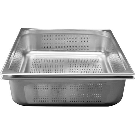 Bacs gastronormes perfores inox gn2/1 prof 150mm - Atosa