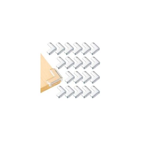 Protection Coins de Table Bébé - EINNENFFER - Lot de 20 Pièces, Protection Souple Anti-Blessures, Installation Facile et Design Discret pour Sécuriser Votre Maison
