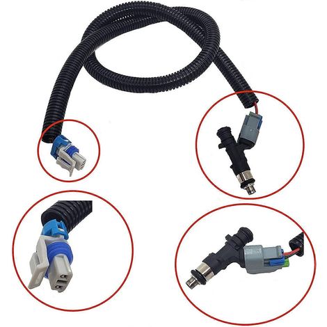 Injecteur de carburant à fiche grise côté prise de force, compatible avec les modèles Polaris RZR 800 UTV de 2011 à 2014.