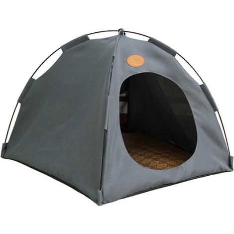 Tente pour animaux de compagnie Cat Pops-sUp, niche légère et portable pour chien, pour une utilisation en intérieur, grise (1/5)