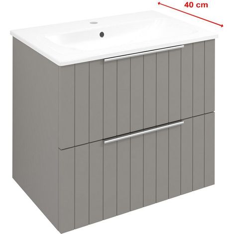 CIRASA STRIP Meuble sous-vasque 58x54x39cm, agila (1/5)