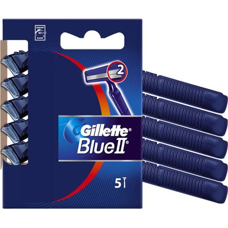 Rasoio usa e getta gillette blue ii confezione da 5 rasoi (1/5)