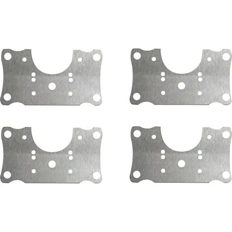 Kit de réparation de charnières de placard (4 pièces) : plaque de fixation plate avec trou pour porte de placard de cuisine et outils ménagers. (1/5)