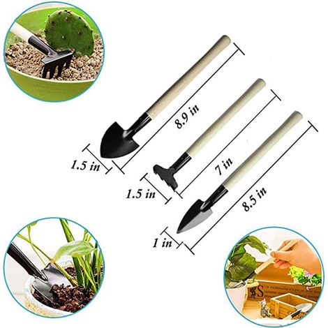 Lot de 14 - Mini Gardening Outil Lot - Ensemble d'Outils De Jardinage - Kit d'Outils De Transplantation Succulente - Mini Jardin Plantation d'Outils (1/5)
