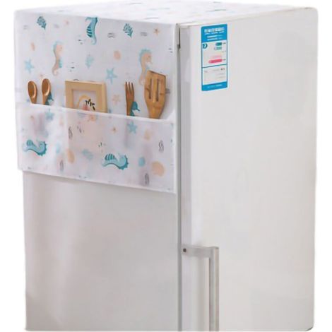 Housse de protection pour réfrigérateur imperméable 130x55 cm - Couverture anti-poussière et anti-taches pour cuisine (1/5)