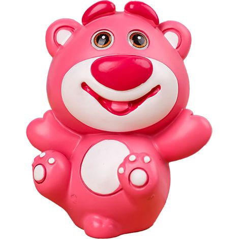 Figurine ours fraise mignon, décoration voiture ours fraise, sculpture animal artisanale, cadeau artisanal maison, type C (1/5)