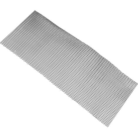 Calandre Avant Centrale Universelle en Aluminium Maille Rhombique Structure Stable pour Voitures Noir (1/5)