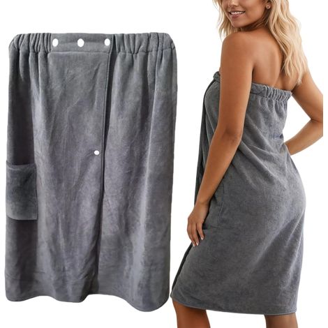 Badetuch weicher tragbarer Spa Bademantel Damen Bademantel