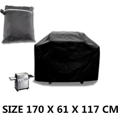 Etanche Bbq Cover pluie extérieur Barbecue Grill Protecteur pour le gaz au charbon électrique Barbecue Grill 170cm (1/4)