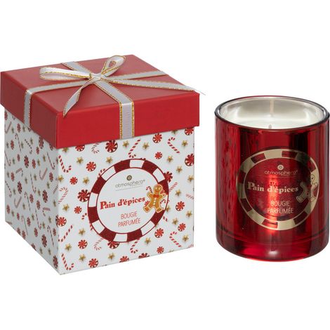 Bougie parfumée Photophore en verre 210G Pain d'épice - Feeric Christmas