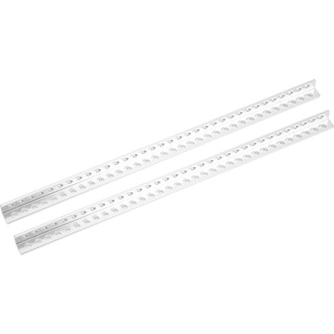 2 L-förmige Aluminium-Strangpressprofile, Roboterzubehör, 34 Löcher, 12 x 12 mm, 3103-0034-0280 (1/5)