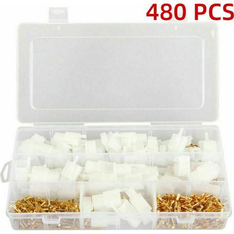 BRAVIX 480 pièces 2.8mm connecteur de fil électrique connecteur électrique de voiture connecteur électrique de moto mâle femelle 2 3 4 6 broches connecteur de fil électrique moto assortiment de bornes