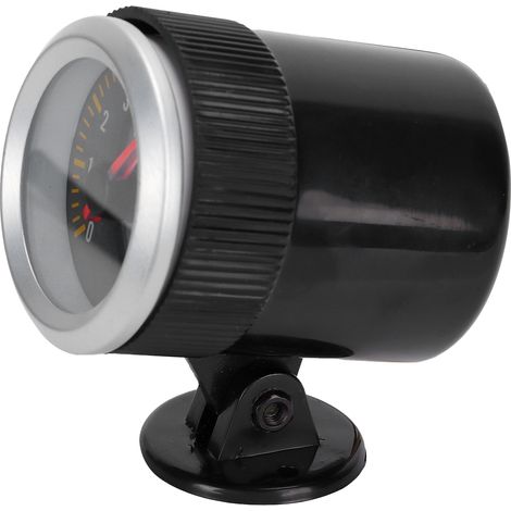 Compte-tours 52mm 2,05 pouces 0-8000 tr/min, cadran fibre de carbone, aiguille, 12V universel pour moteurs 4 6 8 cylindres, SUV, voiture. (1/5)