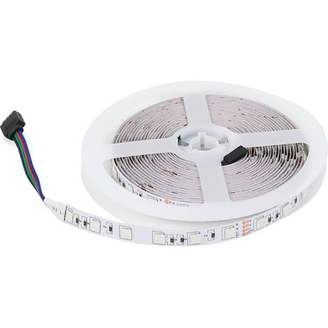 IluminaShop - Tira de LED 72W 24V DC SMD5050 60 LED/m 14W/m IP20 RGB (5 metros) RGB