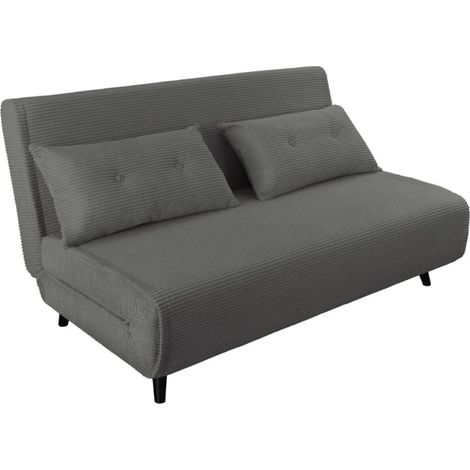 Divano trasformabile retto PRESTO grigio scuro – Divano letto 2 posti (1/5)