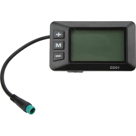 Écran LCD GD01 pour vélo électrique 36V/48V, prise étanche 5 broches, compatible guidon 22.2mm
