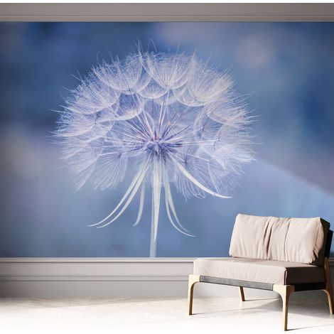 Tapete Selbstklebend - Wandtapete modern - Tapete mit Motiv - Tapete Schlafzimmer Blaue Zartheit 312x219 cm (1/5)