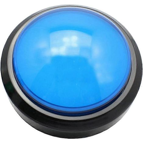 Bouton-poussoir rond de 100 mm avec LED et micro-interrupteur pour borne d'arcade DIY (1/5)