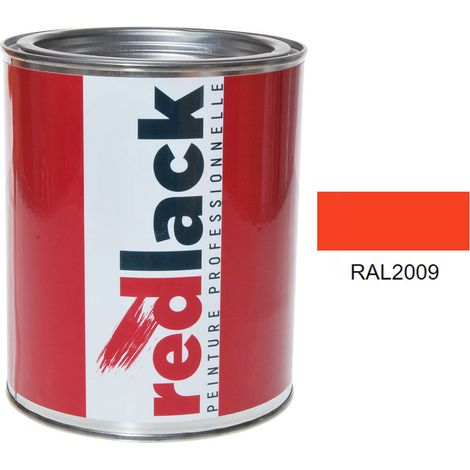 Barattolo da 1L di vernice – RAL 2009 – Arancione traffico – satinata – multisupporto – Redlack