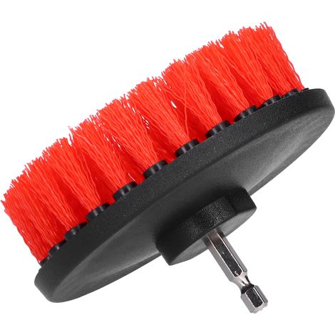 Brosse de nettoyage électrique de 12,7 cm (5 po) pour perceuse, idéale pour le polissage des sols, des murs et des bureaux. (1/5)