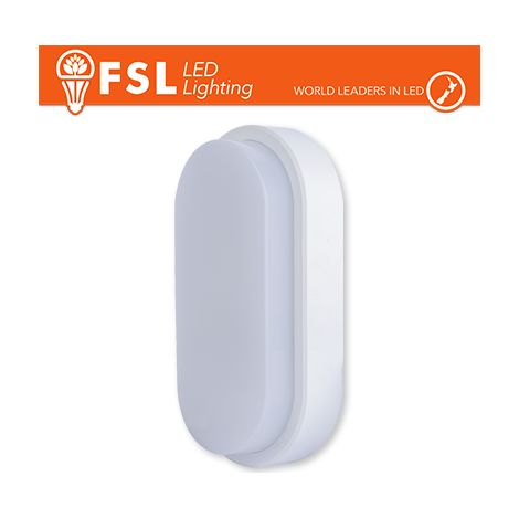 FSL Plafoniera LED ovale bianca 15W-4000K IP54