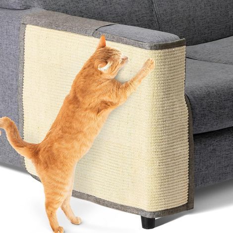 Sisal Linen Scratching Mat 50x70cm Sofa Protector Right Armrest Cat Dog (1/5)