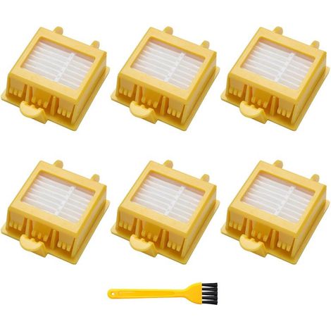 6er-Pack Reinigungsfilter für den iRobot Roomba 700 Saugroboter (1/4)