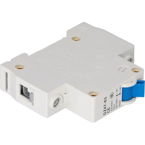 Mini-Leistungsschalter (1-polig) für DIN-Schienenmontage, 6000 A Abschaltvermögen, 230 V/400 V, 6 A für den Hausgebrauch (1/5)