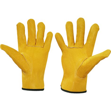 Gants de travail pour hommes et femmes, gants de jardinage en cuir résistants aux coupures et aux perforations (1/5)
