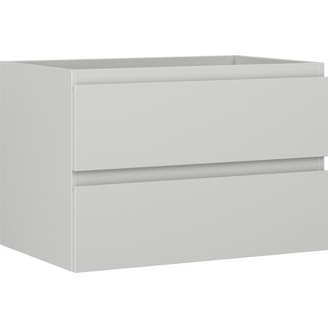 Mexen Orio Badezimmerschrank für Waschtisch 70 cm, 2 Schubladen, grau matt - 91A10-07047-2-BFF62 (1/5)