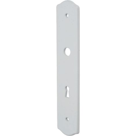 Plaque porcelaine - BRIONNE - Clé L - Tradition GM - 250x50 mm - Blanc porcelaine