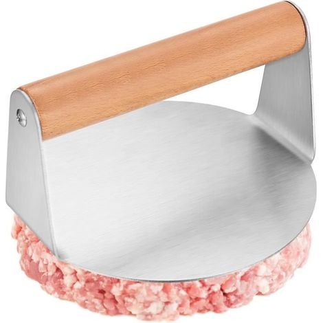Presse Steak Haché Rond,Presse Hamburger en Acier Inoxydable,Presse à Hamburger,Presse à Galettes Antiadhésive pour Hamburgers Steak (1/4)