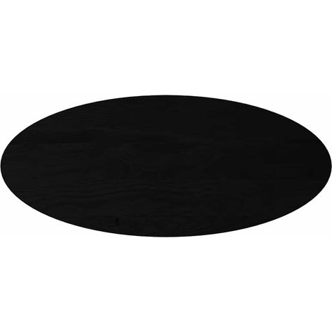 Dessus de table Dessus de bureau Plateau de table marron foncé 140x60x4cm bois chêne massif ovale (1/5)