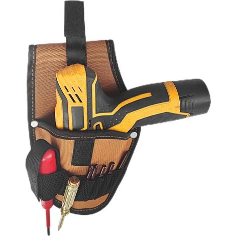 Étui de Perceuse, Support de Perceuse pour Ceinture à Outils, Pochette de Perceuse Polyvalente, Adaptée à une Ceinture de Largeur de 3.15 Pouces, pour Outils et Forets (1/5)