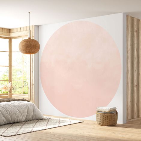 Papier peint rond / cercle - Couleur Tendance - 653 - Diamètre 30 cm (1/4)