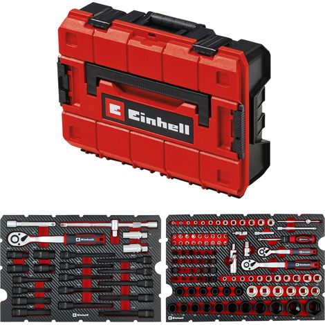 Kit di attrezzi Einhell e-case 121 pezzi impilabile con chiusura