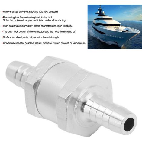 Clapet Anti-Retour - 14 mm - Diamètre Ouverture 8 mm - Pression De Craquage 0,2 Bar - Température -30 ℃ À 130 ℃ - Pour Carburant Essence Biodiesel Eau - 1 Pièce (1/5)